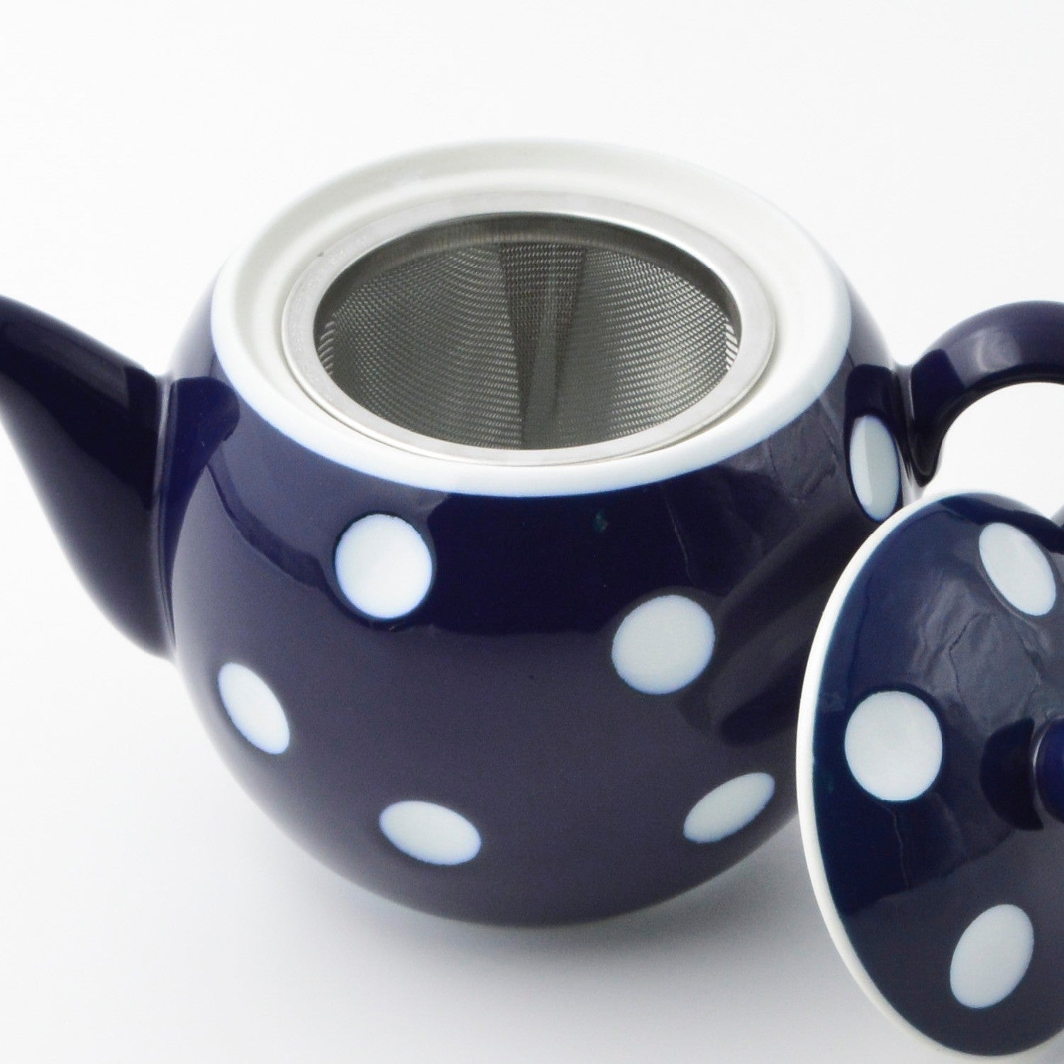 Théière bleue en porcelaine Aritayaki "Negaposi" 400ml
