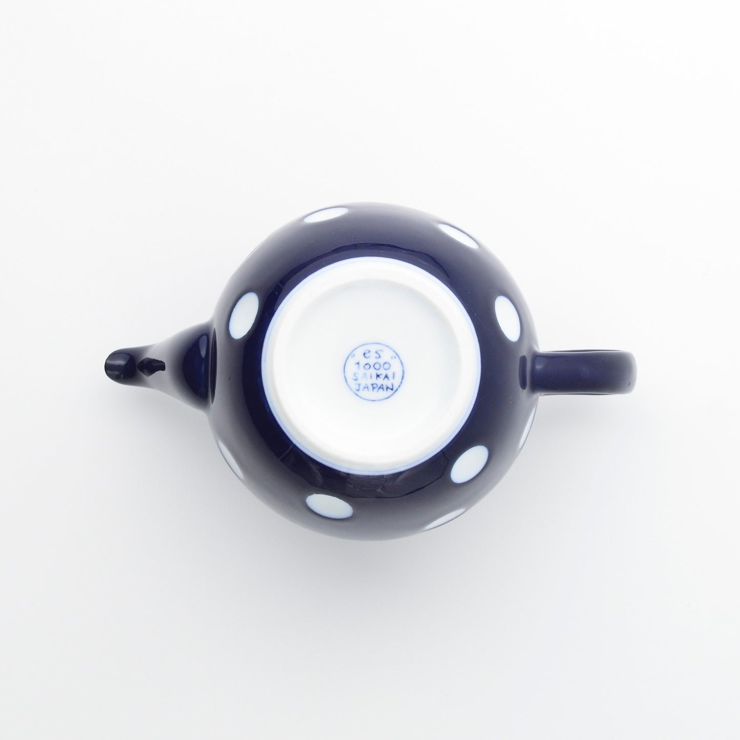 Théière bleue en porcelaine Aritayaki "Negaposi" 400ml