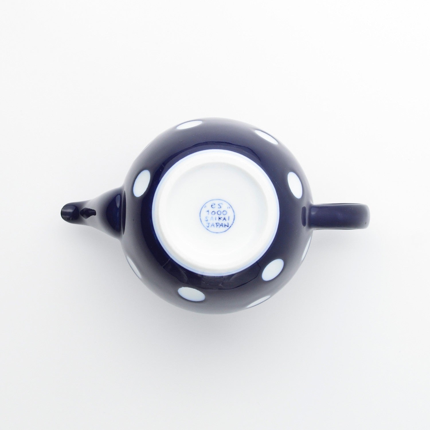 Théière bleue en porcelaine Aritayaki "Negaposi" 400ml