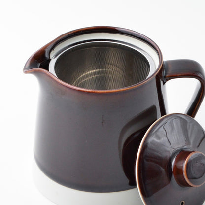 Théière marron en porcelaine Hasamiyaki "Essence of life" 500ml